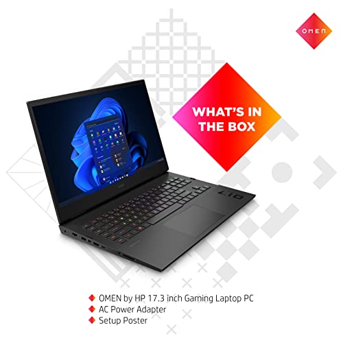 HP OMEN Gaming Laptop 17-ck2000na | i9-13900HX | 32GB RAM | 2TB SSD | RTX 4080 | 17.3" QHD Display | Windows 11 | Black