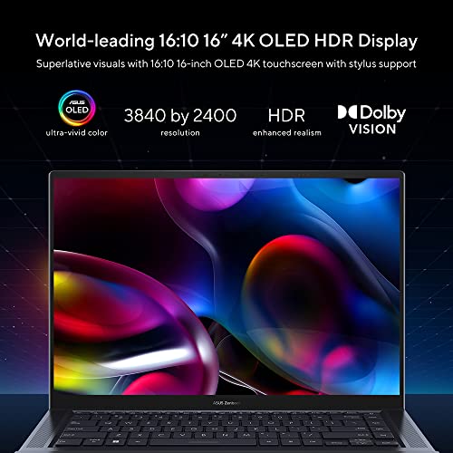 ASUS Zenbook Pro 16 OLED Laptop, i9, RTX 4080
