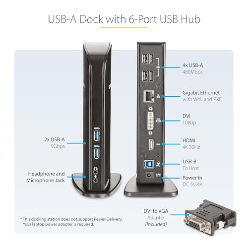 StarTech USB 3.0 Dual Monitor Docking Station