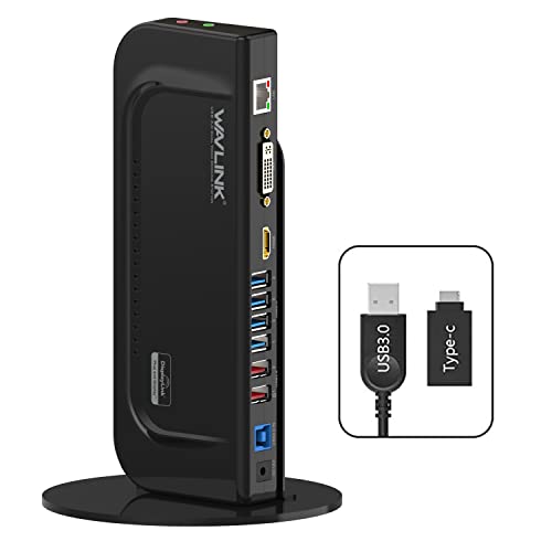 USB C Universal Dual Display Docking Station for Windows/Mac