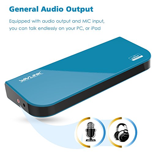 WAVLINK USB 3.0 Docking Station Laptop, Dual Video Display