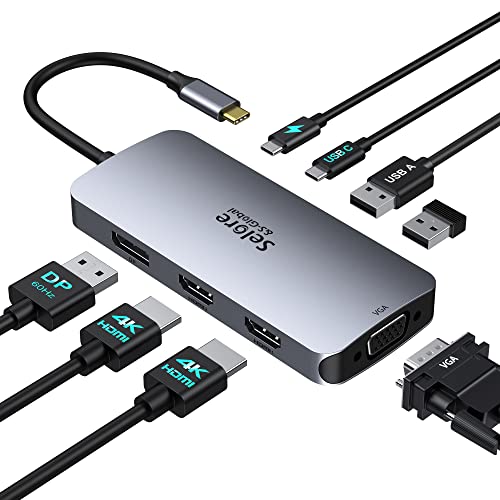 USB C Docking Station for Multi Monitor Laptops