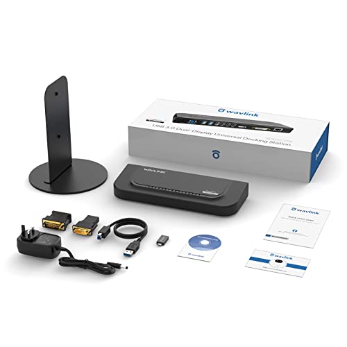 USB C Universal Dual Display Docking Station for Windows/Mac