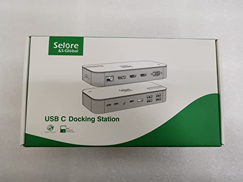 Dual Monitor Docking Station for Laptop with 6 USB