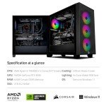 3XS Melius Gaming PC | AMD Ryzen 9 7950X3D - NVIDIA GeForce RTX 4090-64GB RAM