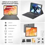 QDDQ 2-in-1 Android Tablet with Keyboard & Accessories