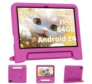 2025 Android 14 Kids Tablet, 10-Inch, HD Touchscreen