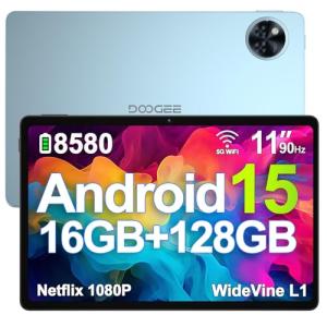 DOOGEE 11" Android 15 Tablet, 16GB+128GB Storage