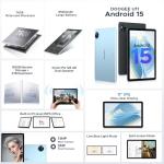 DOOGEE 11" Android 15 Tablet with 128GB Storage