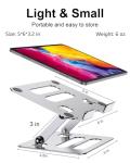 Adjustable Aluminium Tablet Stand for iPad and Kindle