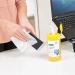 Fellowes 100 Screen and Keyboard Cleaning Wipes