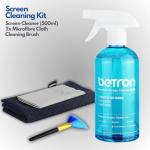 Betron 500ml TV Screen Cleaner with Cloth & Brush
