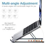 Adjustable Aluminum Laptop Stand for 10-15.6” Devices