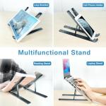 Adjustable Aluminum Laptop Stand for 10-15.6” Devices