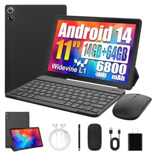 Ainmel 11" Android 14 Tablet with Keyboard and Mouse