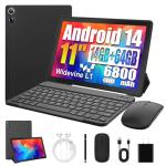 Ainmel 11" Android 14 Tablet with Keyboard and Mouse