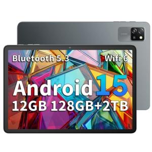 Blackview 10-Inch Android 15 Tablet, Octa-Core, 12GB/128GB