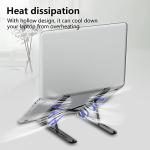 Foldable Laptop Stand with Heat Dissipation - Black
