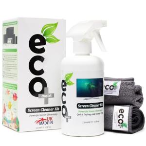 Ecomoist Eco-Friendly Screen Cleaner with Microfibre Towels