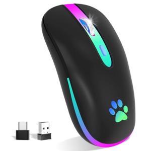 KBCASE Wireless RGB Backlit Bluetooth Gaming Mouse