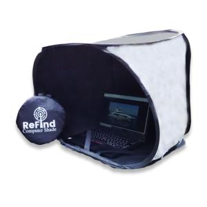 Portable Anti-Glare Computer Shade for Outdoor Use