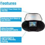 Portable Anti-Glare Computer Shade for Outdoor Use