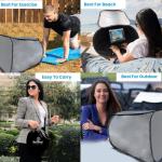 Portable Anti-Glare Computer Shade for Outdoor Use