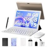 FLYCOAY 10" Android 14 Tablet with Keyboard