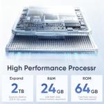 Android 14 Tablet 10.1" with Keyboard and Mouse