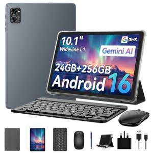 KINGRID 10-Inch Android Tablet with Keyboard