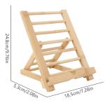 Folding Tablet Stand with Charging Hole for Desks