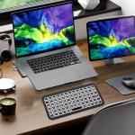 Compact Wireless Backlit Keyboard with Adjustable Brightness