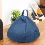 Linen Tablet Holder with Cushion and Pockets