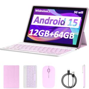 10-Inch Android 14 Tablet with Keyboard and Stylus