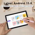 10-Inch Android 14 Tablet with Keyboard and Stylus