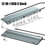 PWAYTEK USB C Dual Monitor Docking Station