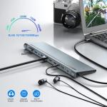 PWAYTEK USB C Dual Monitor Docking Station