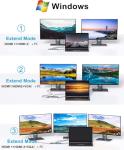 USB C Docking Station Dual Monitor Hub Adapter