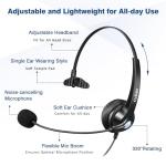 USB Noise Cancelling Headset with Microphone - 5 Pack