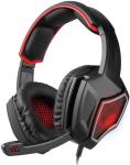 LEONYS Over-Ear Gaming Headset with Mic - Red