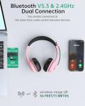 AI Noise Cancelling Wireless Headset with Mic