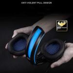 LEONYS Over-Ear Gaming Headset with Mic - Red