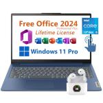 Lenovo 15.6" Touchscreen Laptop with Microsoft Office 2024