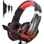 Gaming Headphones with Noise Canceling Mic and LED