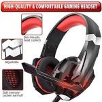 Gaming Headphones with Noise Canceling Mic and LED