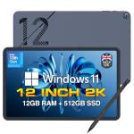 Fusion5 12" 2K Windows 11 Tablet with Stylus