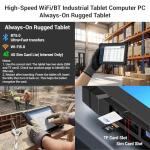 Rugged Waterproof Tablet with Win 11 and 4G LTE