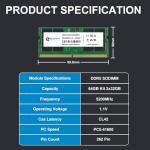 ByteFest 64GB DDR5 Laptop RAM Kit 5200MHz