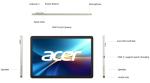 Acer Iconia V11 Tablet with 11" Touch Display