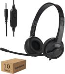 Ladont 10-Pack Classroom Headphones with Mic